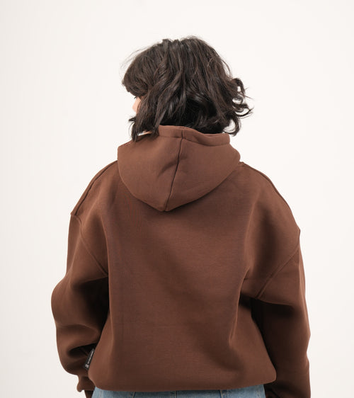 Oversized Embroidered Hood Hoodie – Unisex
