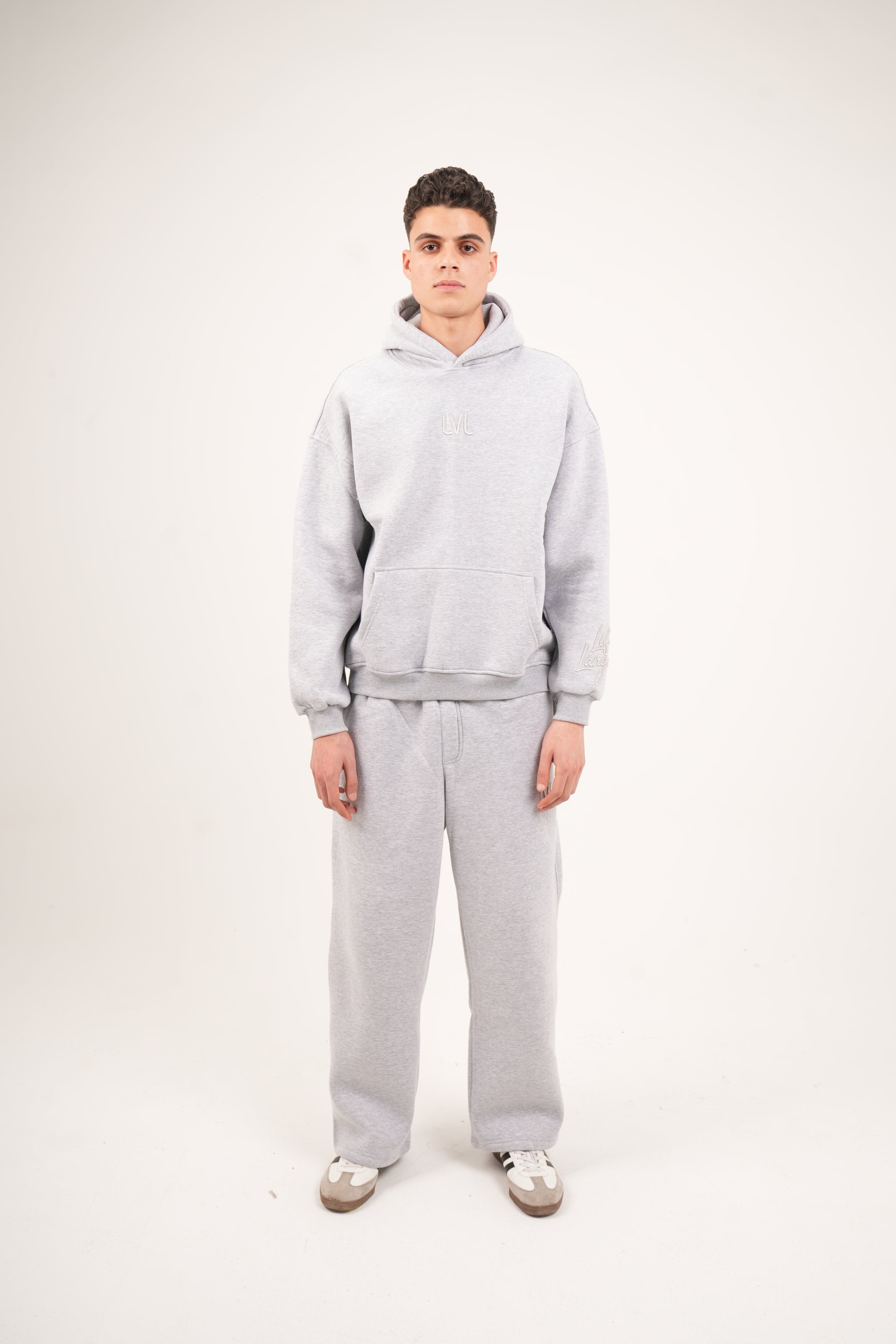 Oversized Sleeve Embroidered Sweatshirt – Unisex