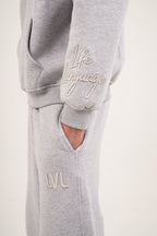 Oversized Sleeve Embroidered Sweatshirt – Unisex