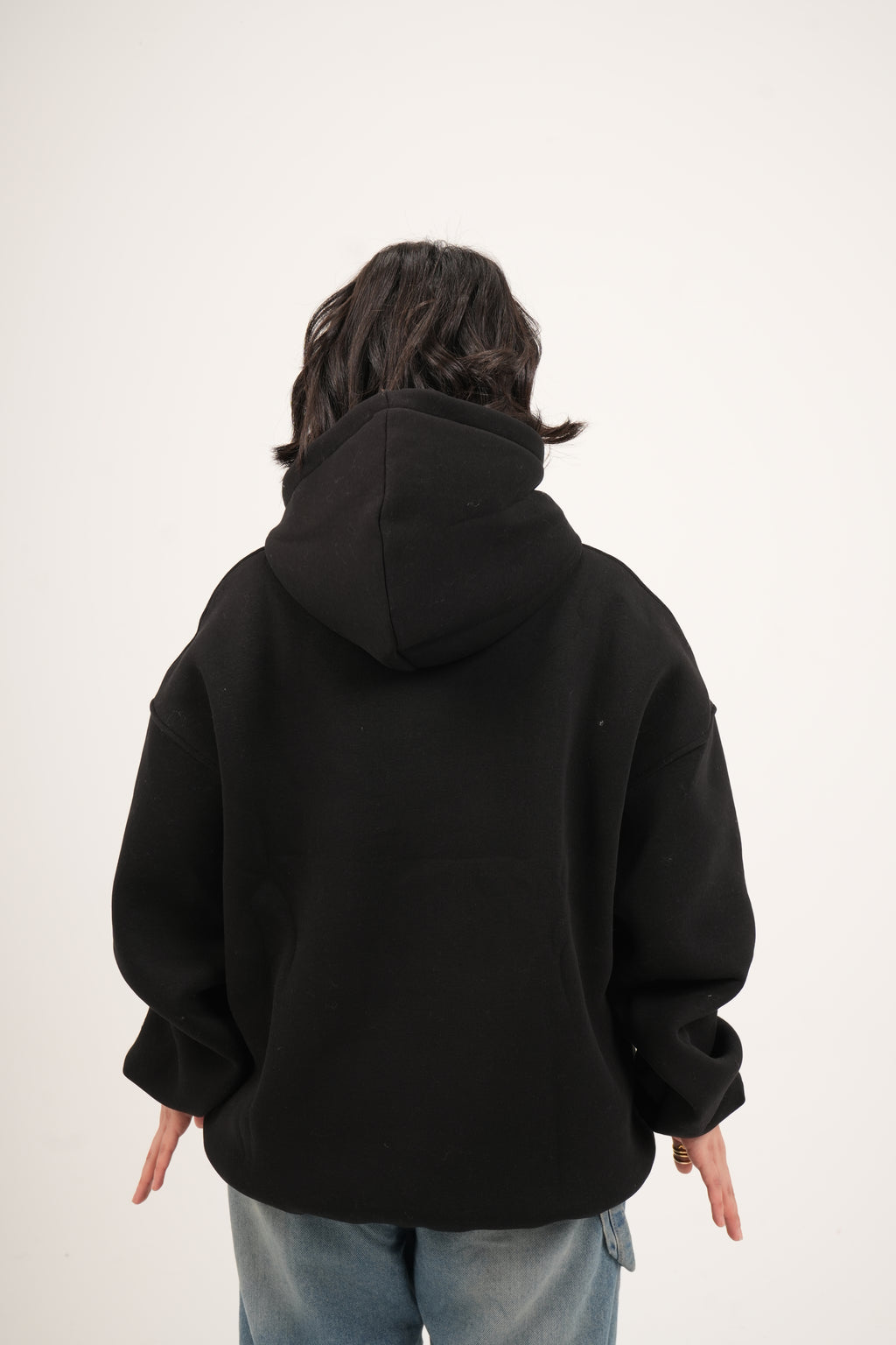Oversized Sleeve Embroidered Sweatshirt – Unisex