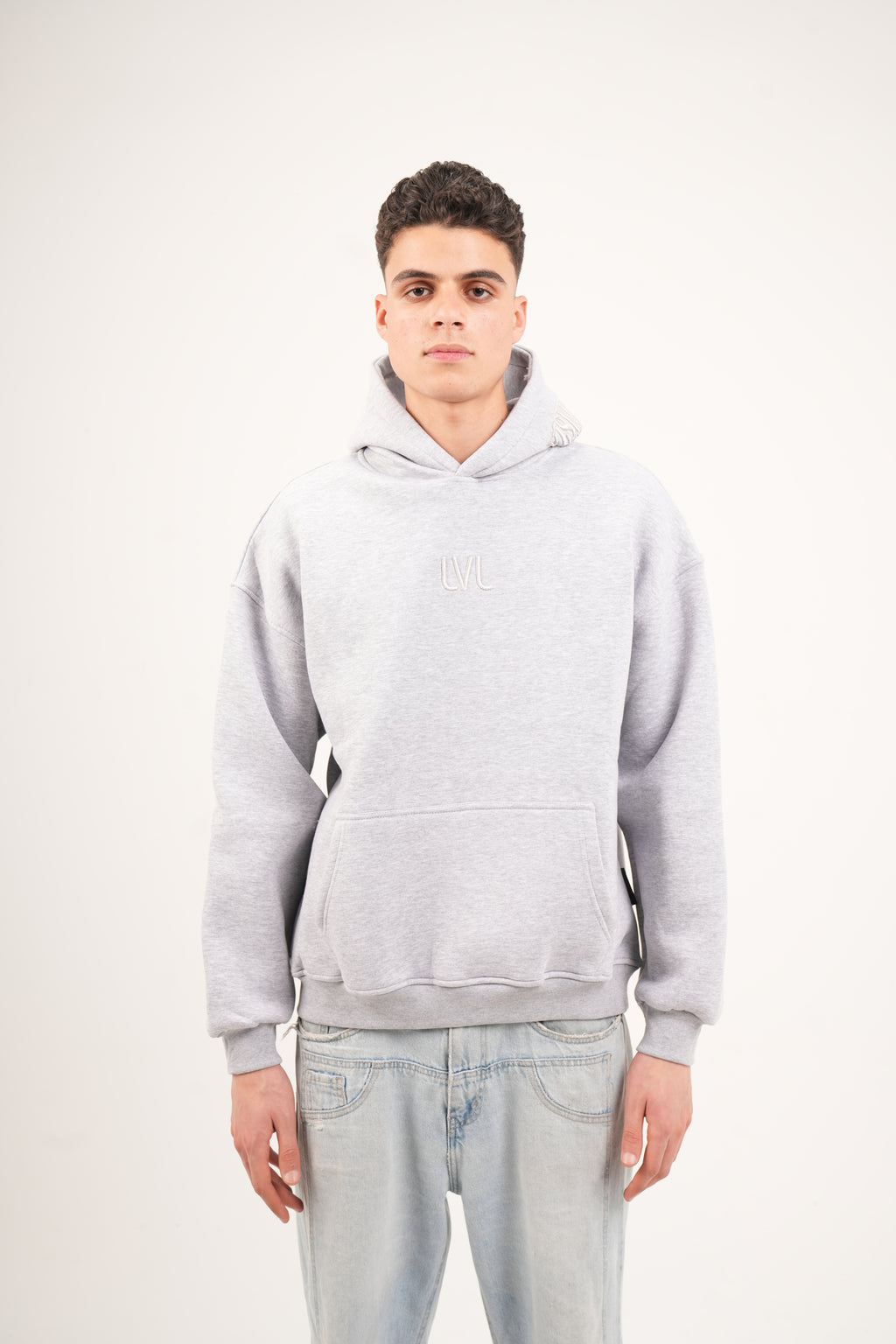 Oversized Embroidered Hood Hoodie – Unisex