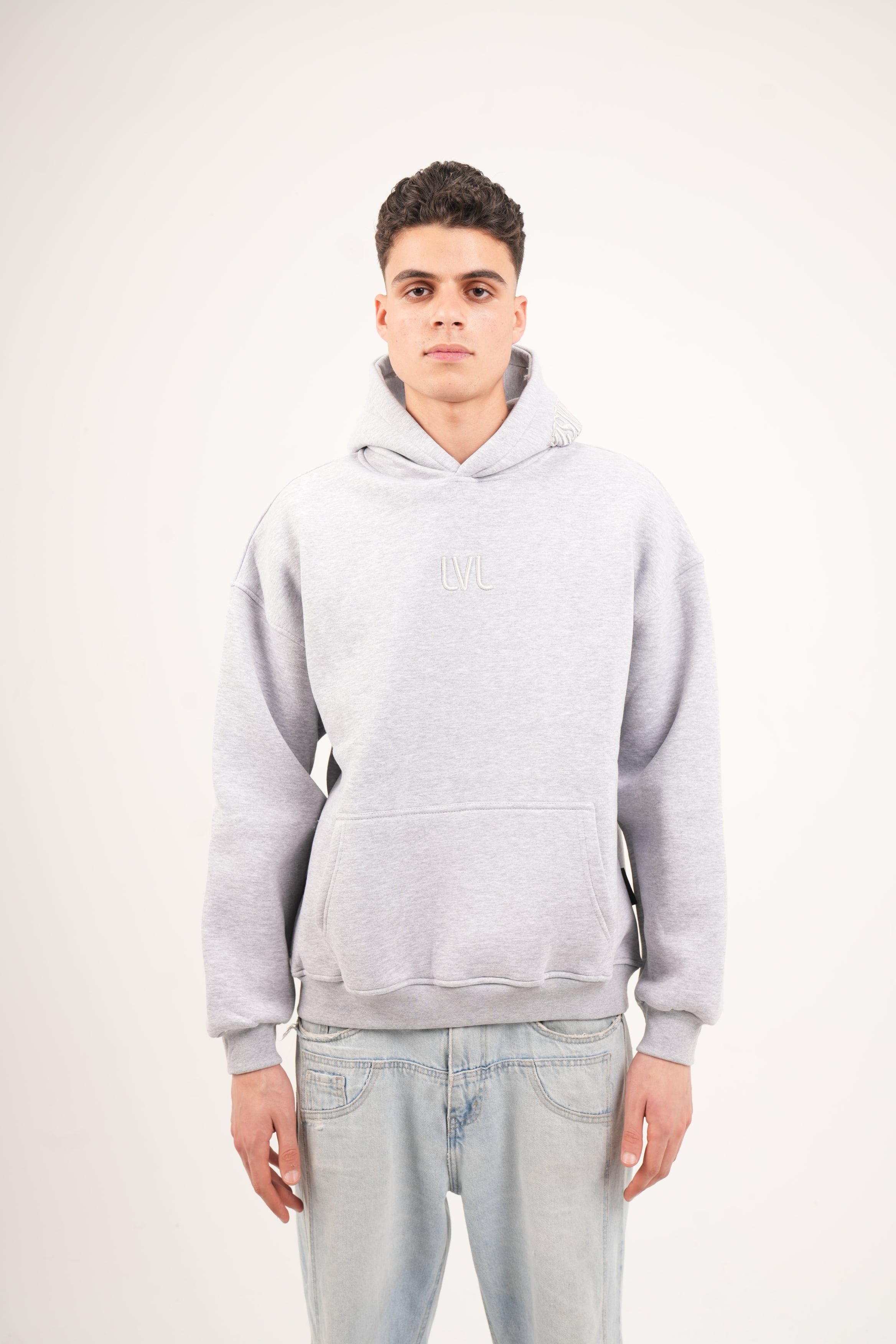 Oversized Embroidered Hood Hoodie – Unisex