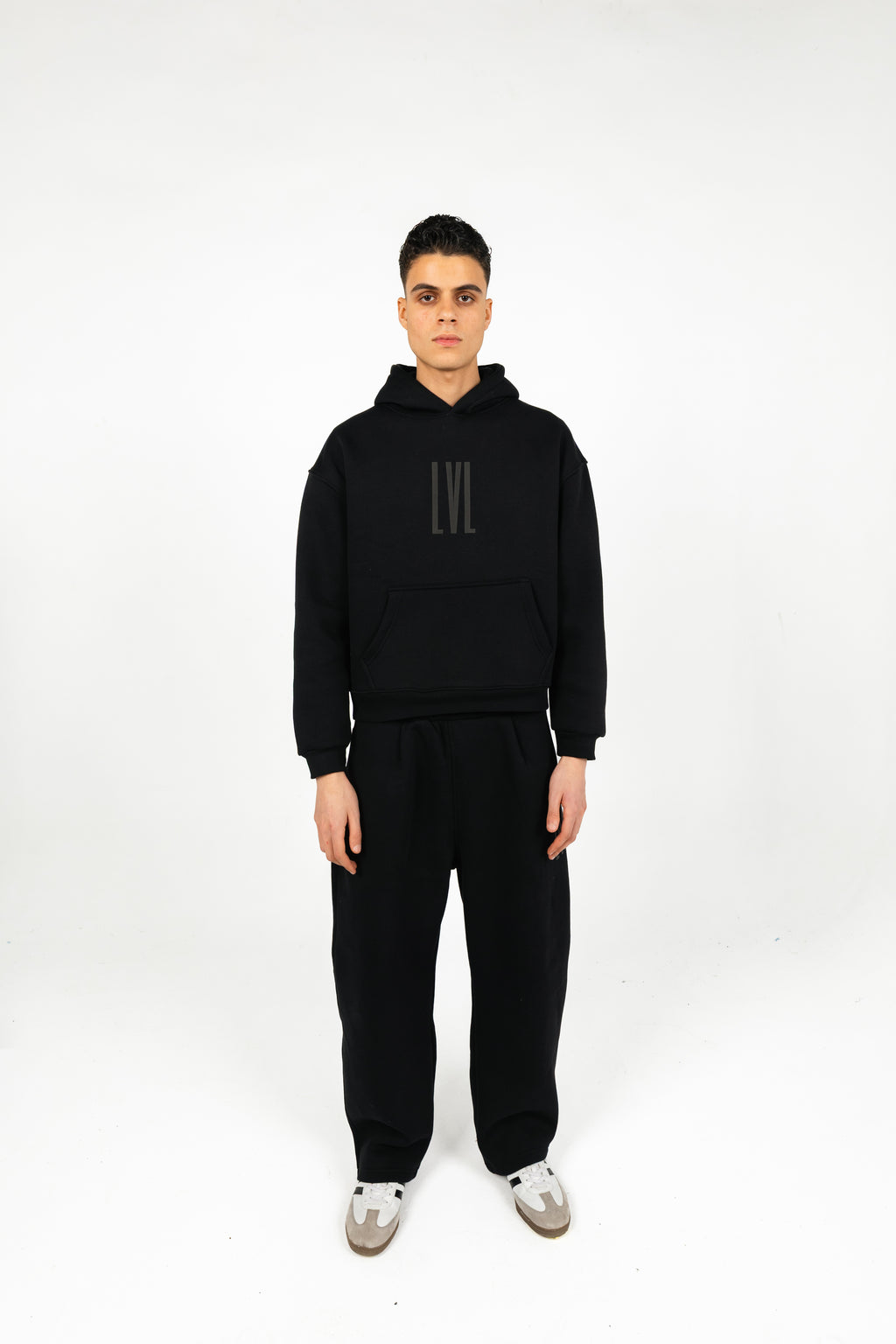 Oversized Melton Hoodie & Sweatpants Set - Unisex