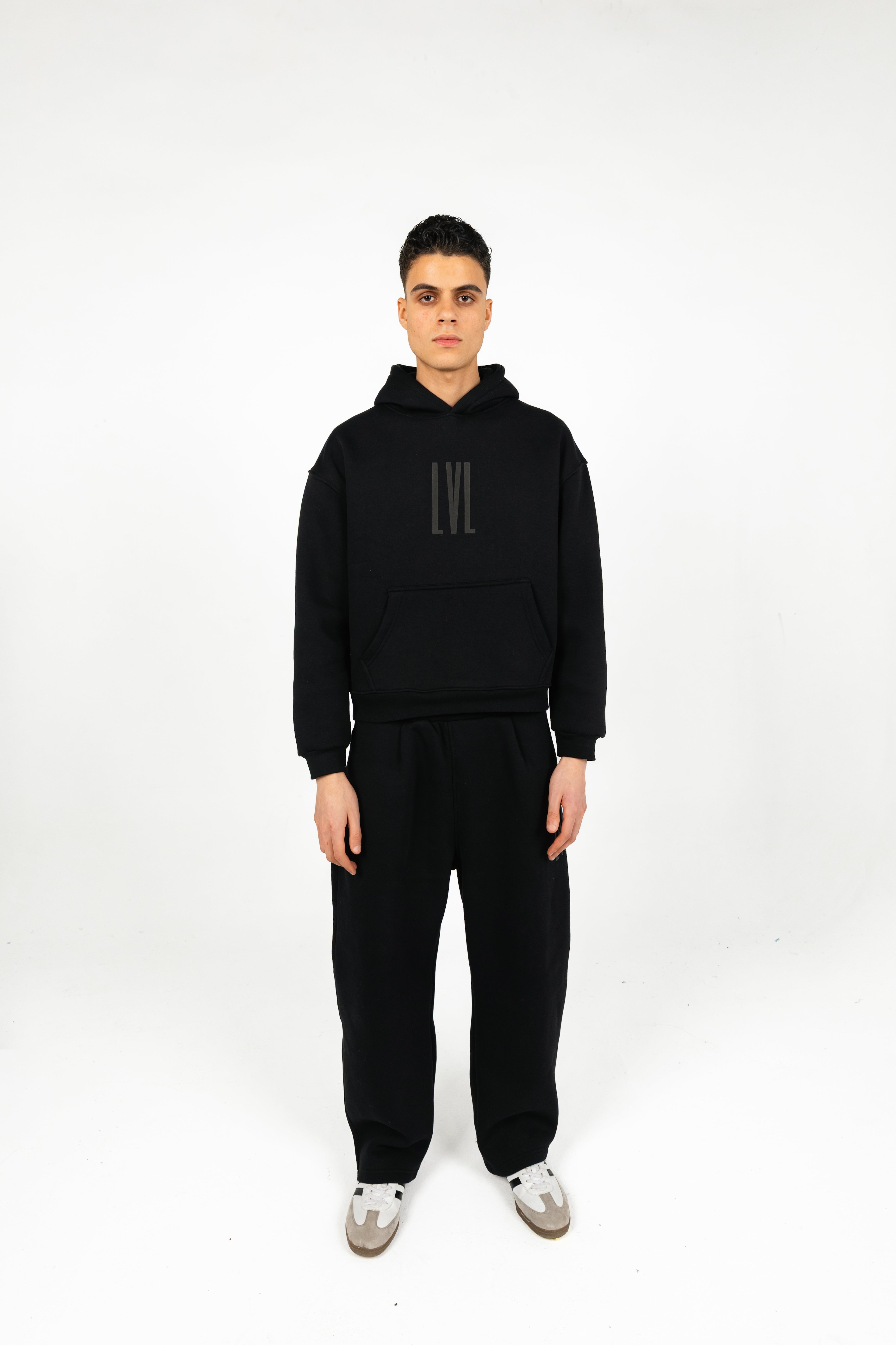 Oversized Melton Hoodie & Sweatpants Set - Unisex