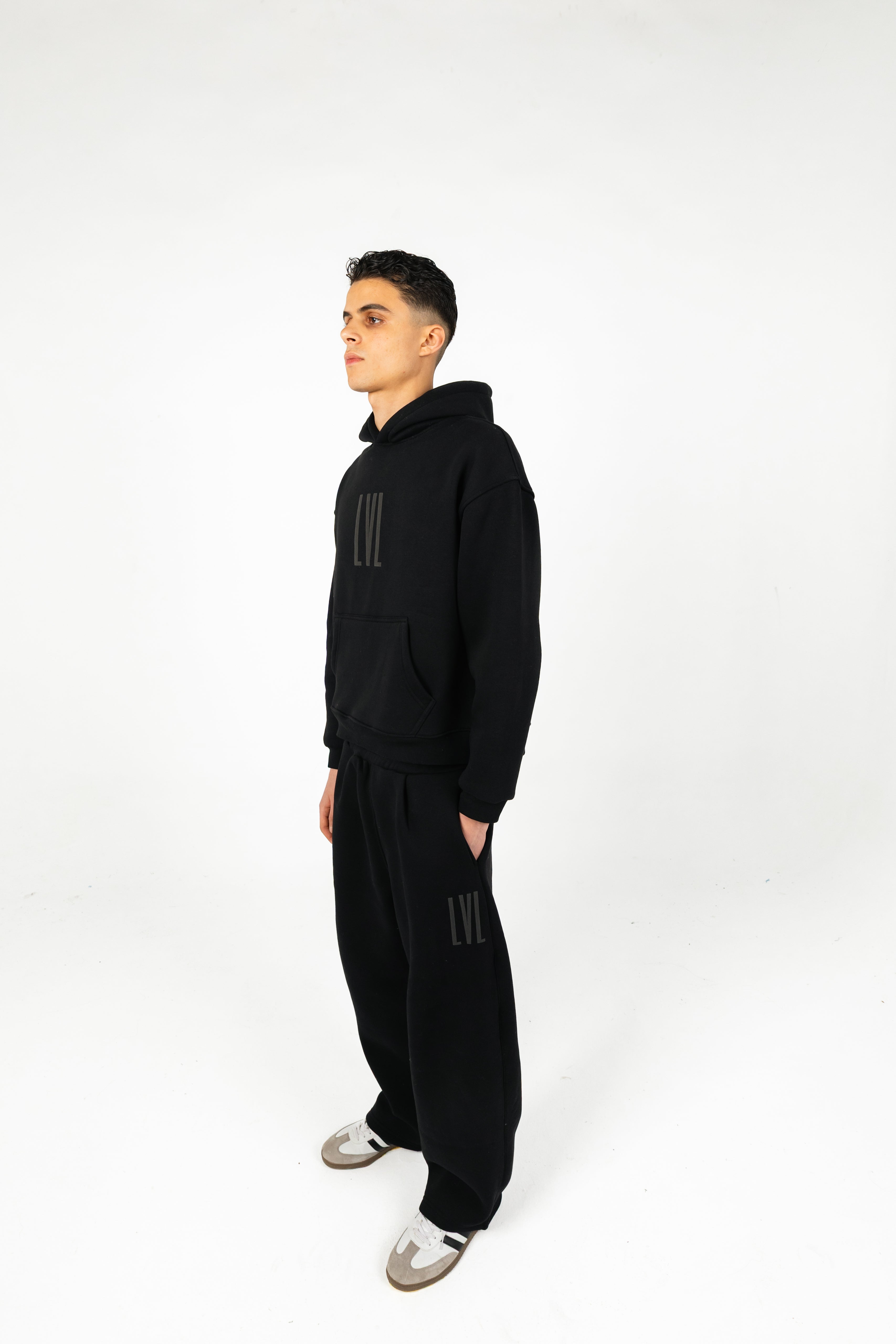Oversized Melton Hoodie & Sweatpants Set - Unisex