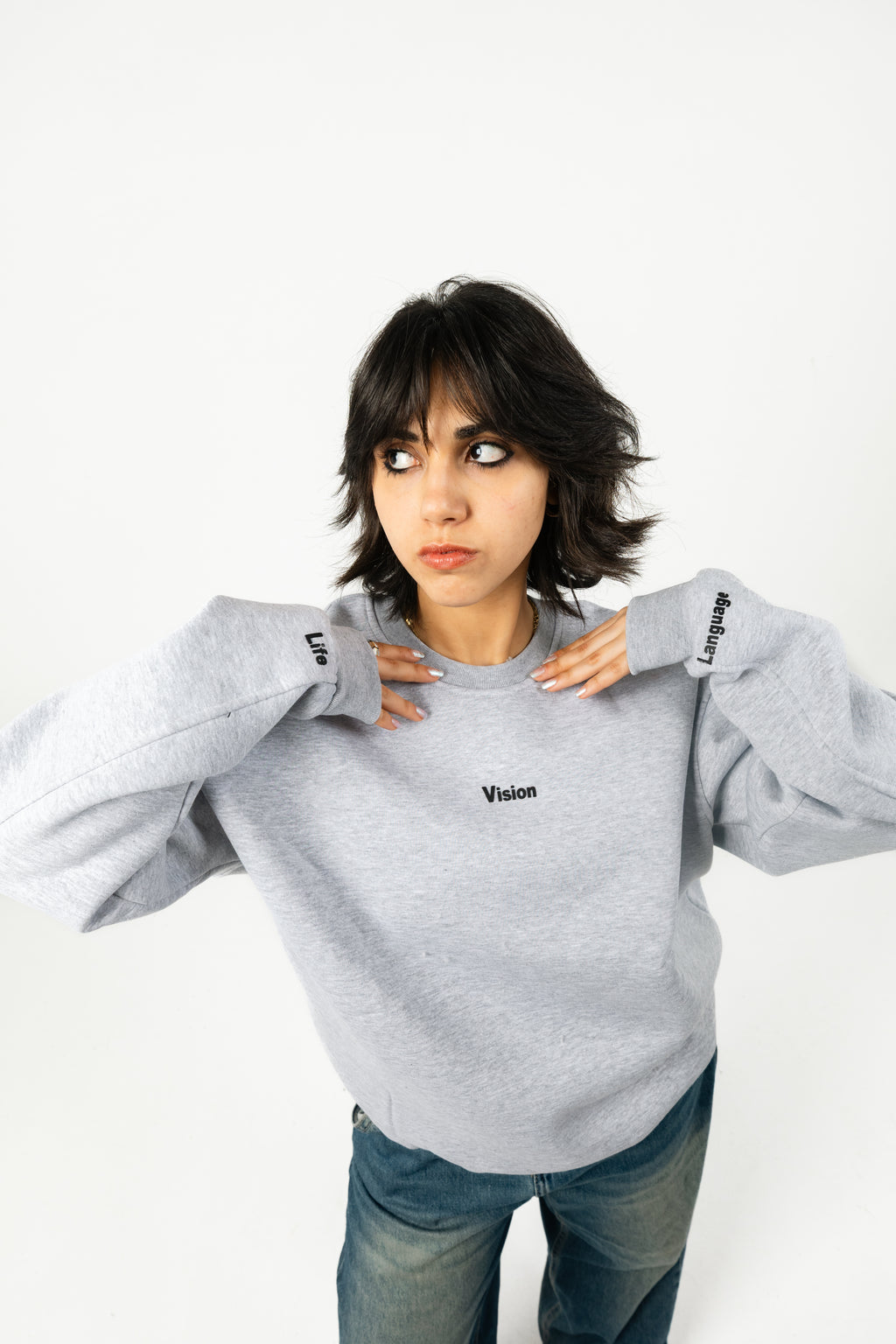 Oversized Melton Round Neck T-Shirt – Unisex