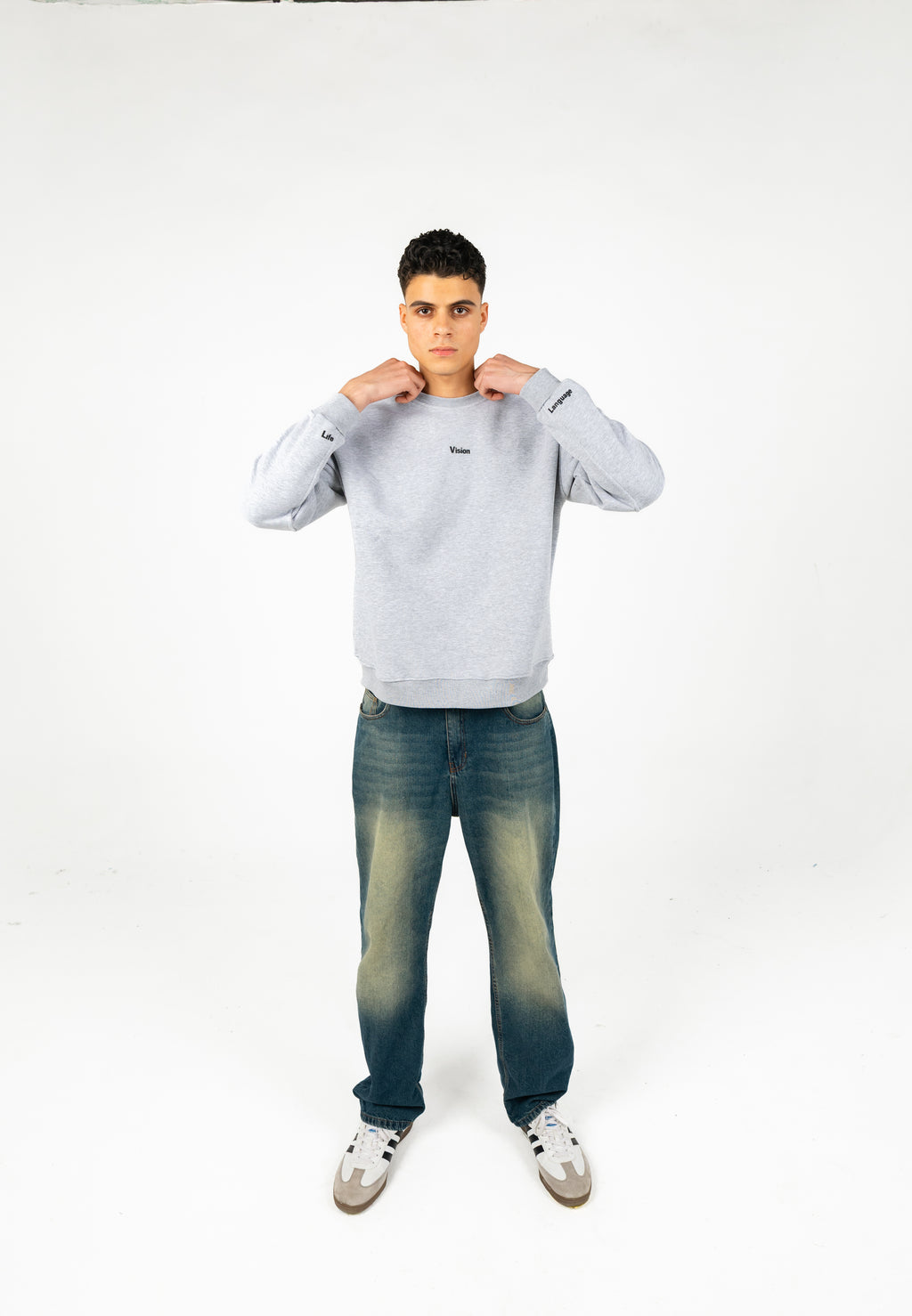 Oversized Melton Round Neck T-Shirt – Unisex