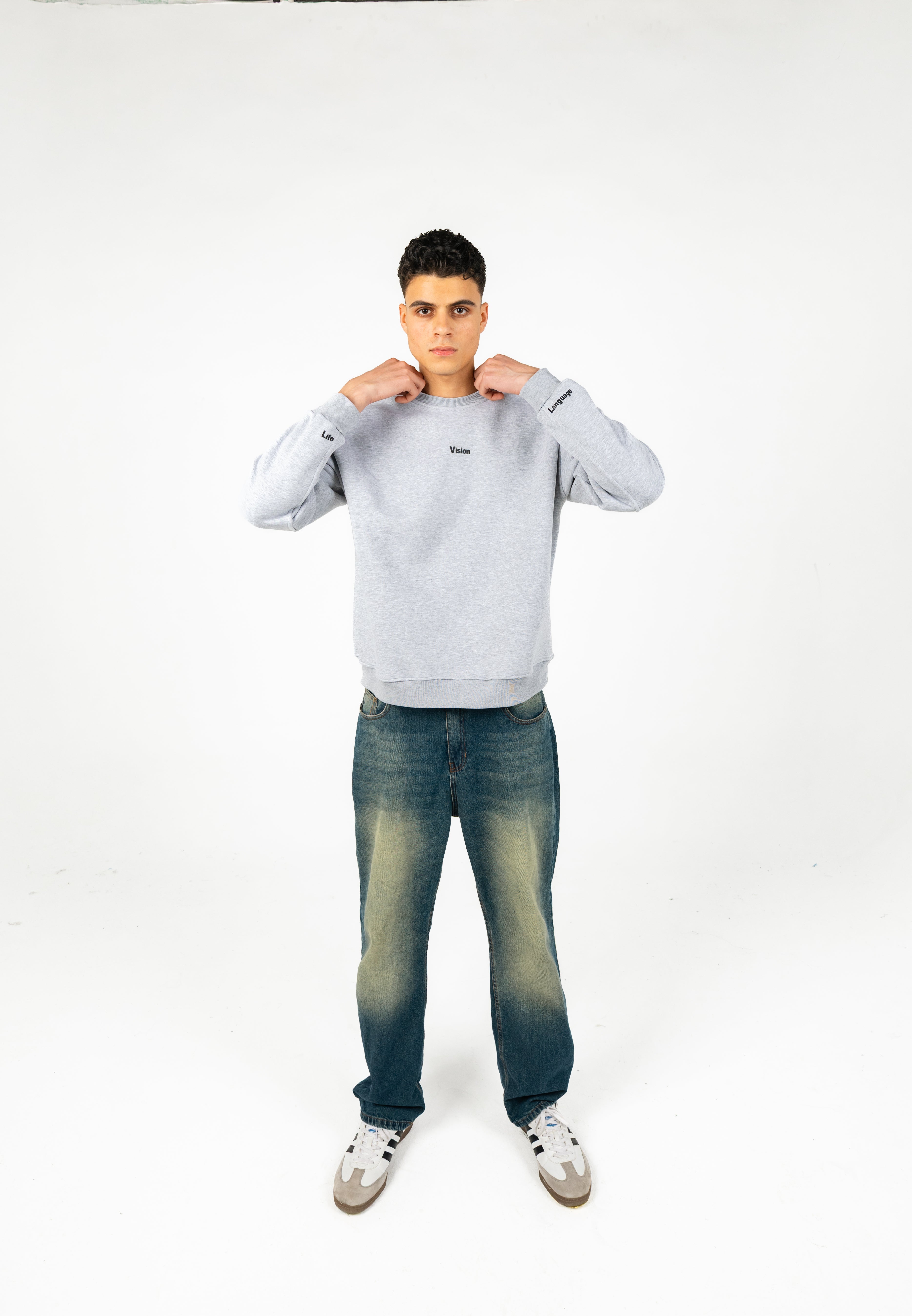 Oversized Melton Round Neck T-Shirt – Unisex