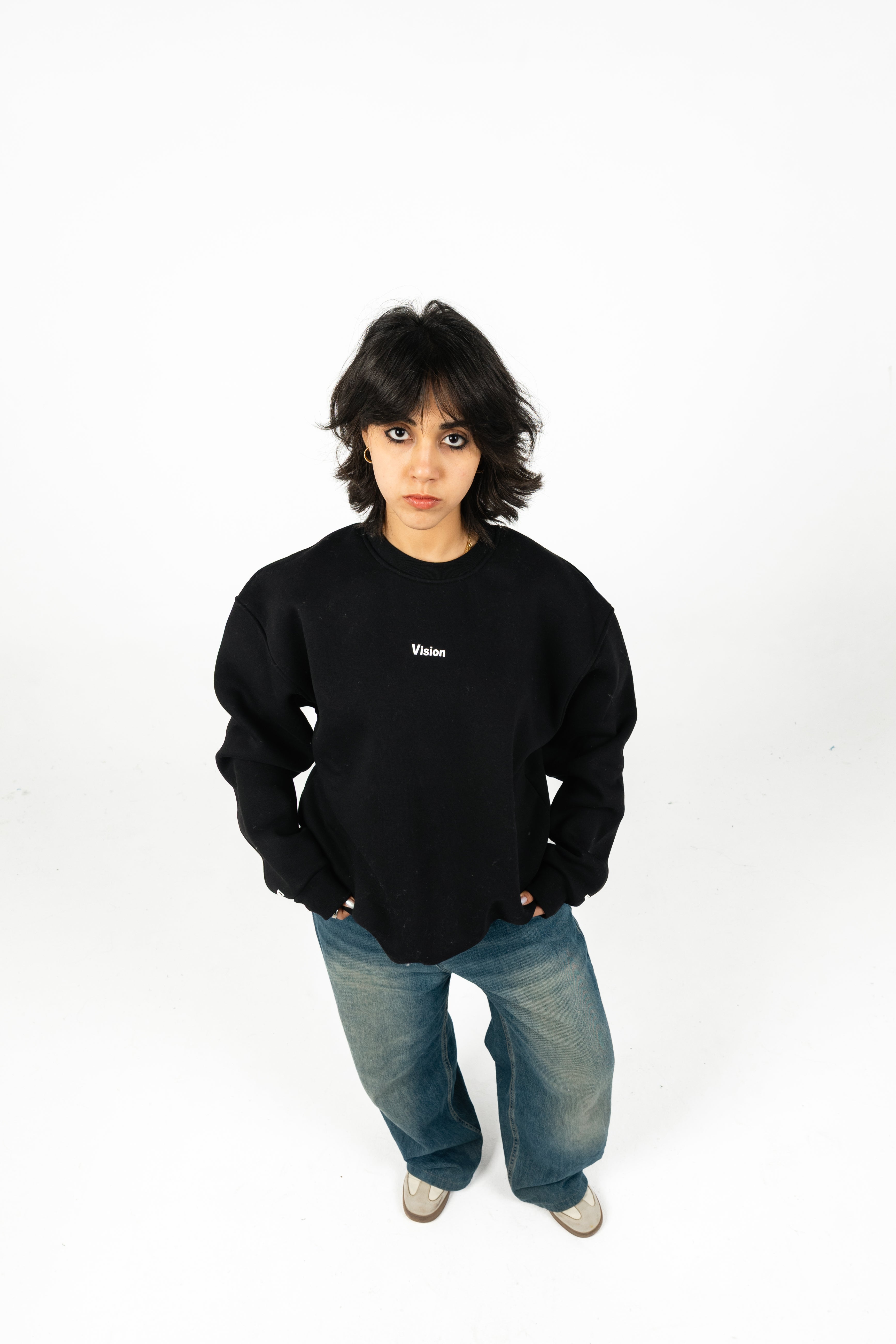 Oversized Melton Round Neck T-Shirt – Unisex