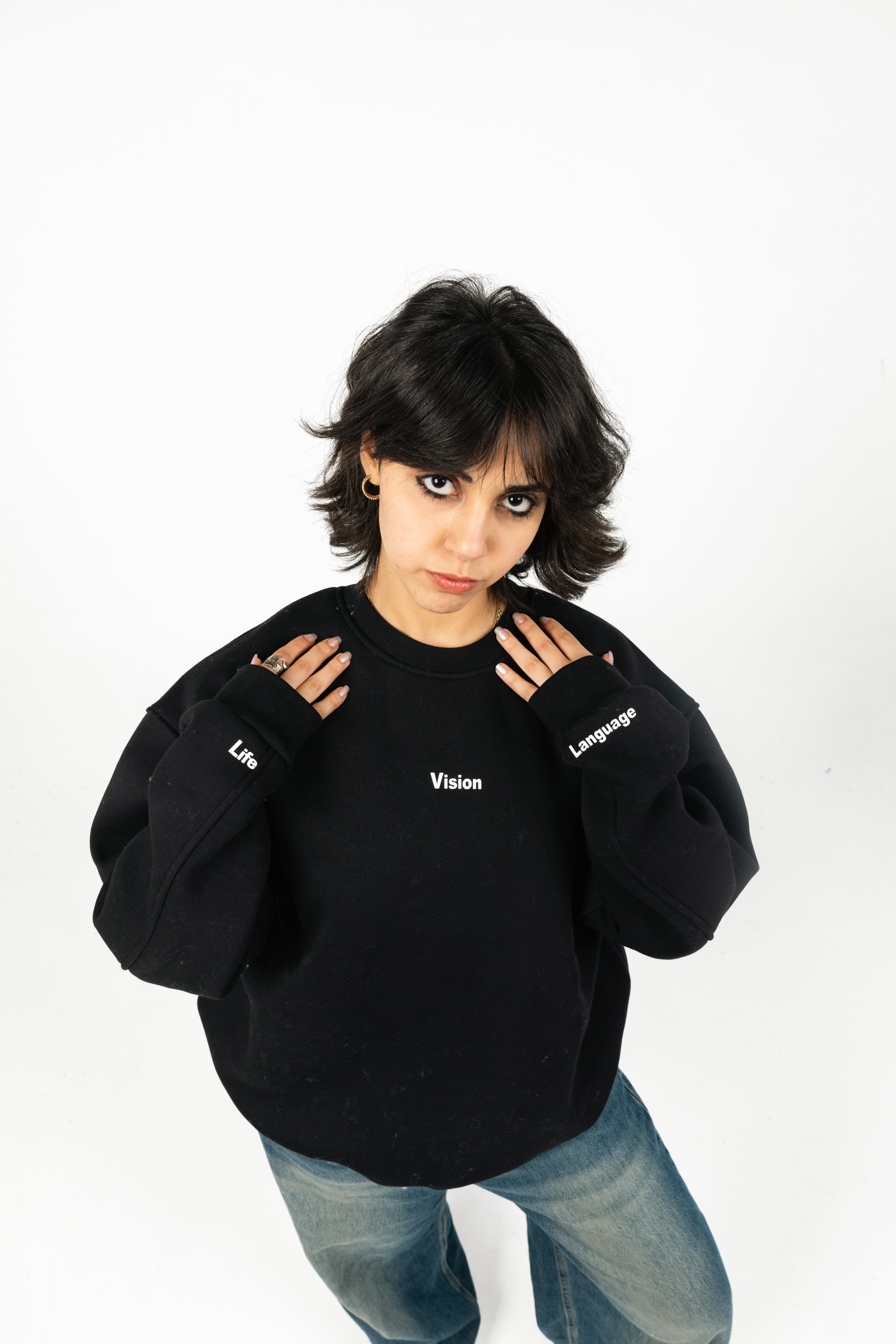 Oversized Melton Round Neck T-Shirt – Unisex