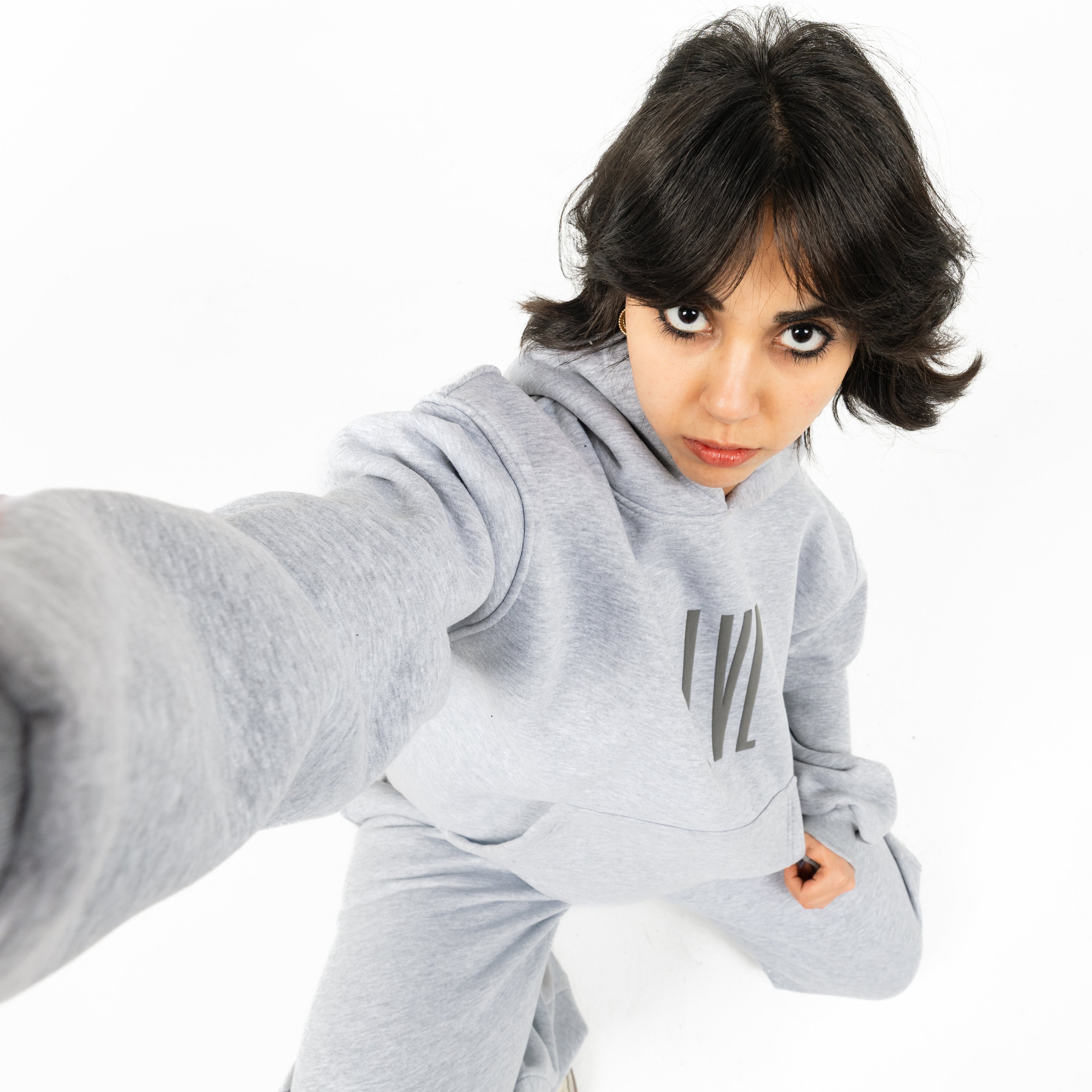 Oversized Melton Hoodie & Sweatpants Set - Unisex