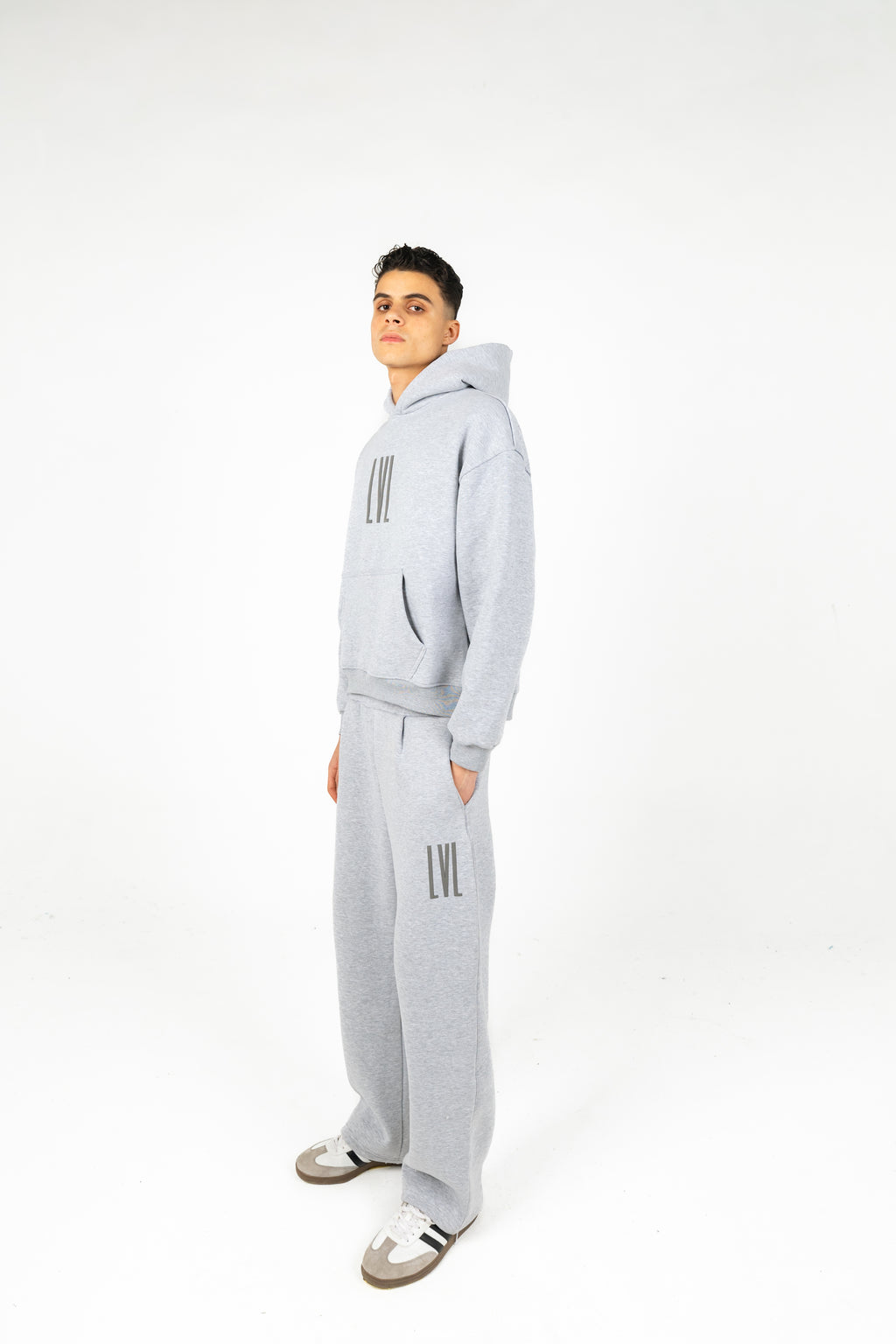 Oversized Melton Hoodie & Sweatpants Set - Unisex