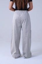 LVL Chino Stripe Pants – Loose Fit – Beige