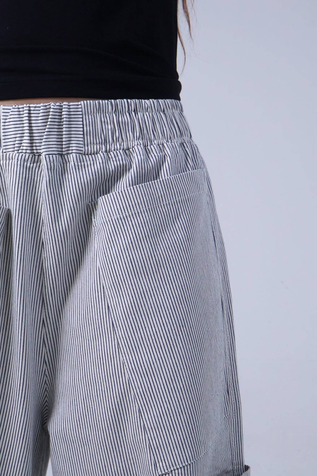 LVL Chino Stripe Pants – Loose Fit – Beige