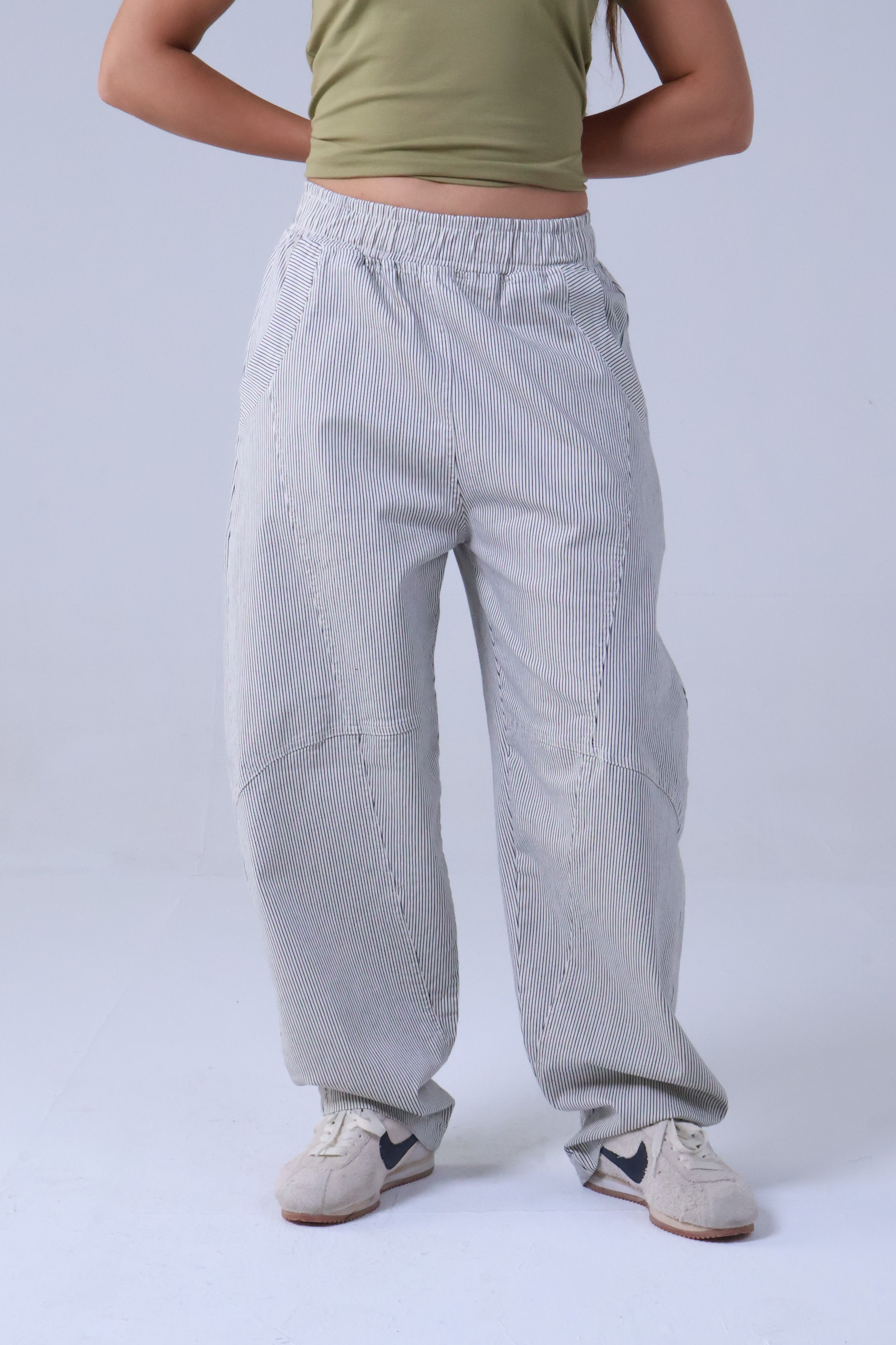 LVL Chino Stripe Slim – Balloon Fit – Beige