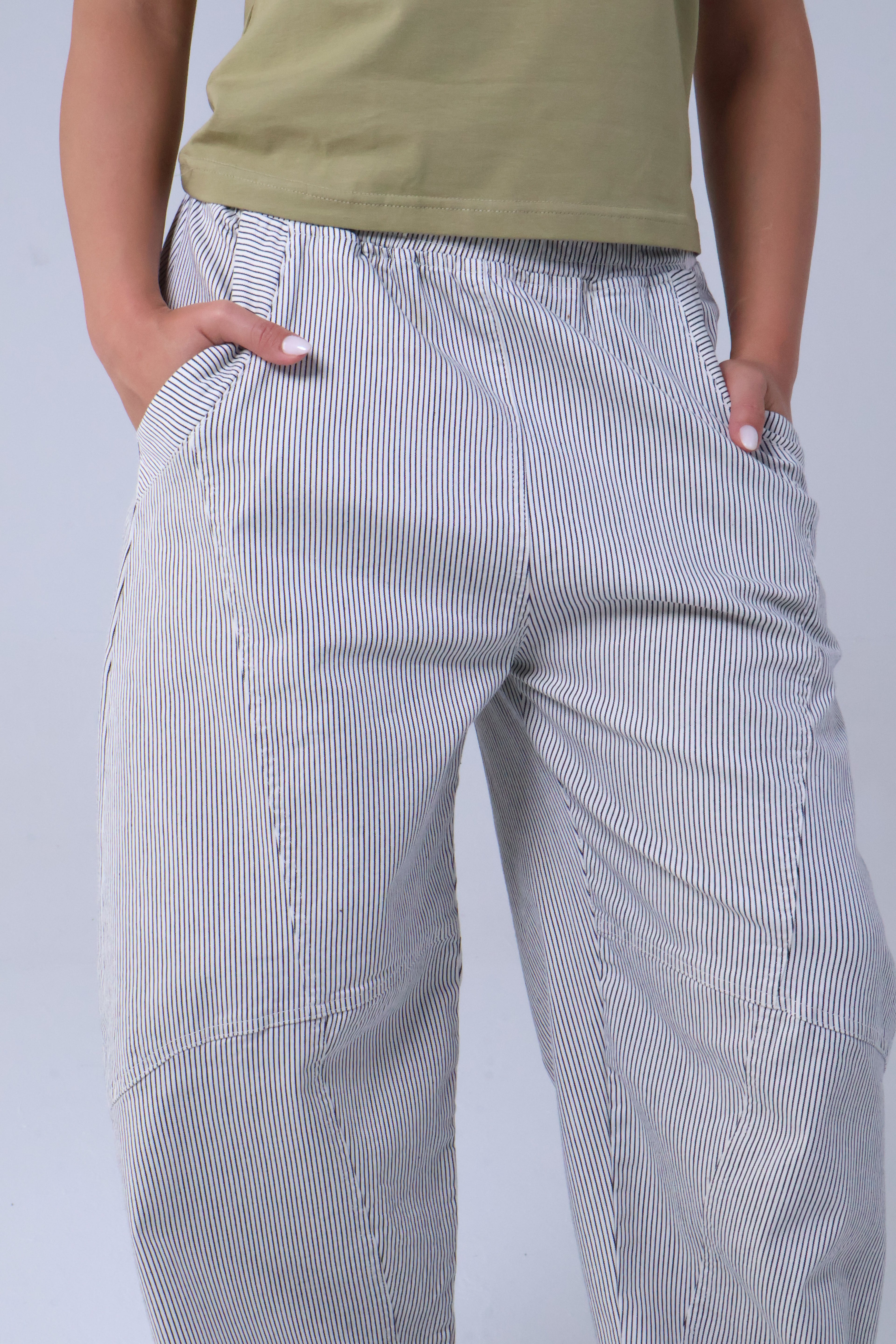 LVL Chino Stripe Slim – Balloon Fit – Beige