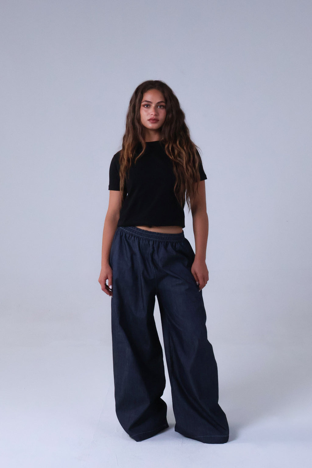 LVL Drift Denim Pants – Loose Fit – Dark Blue