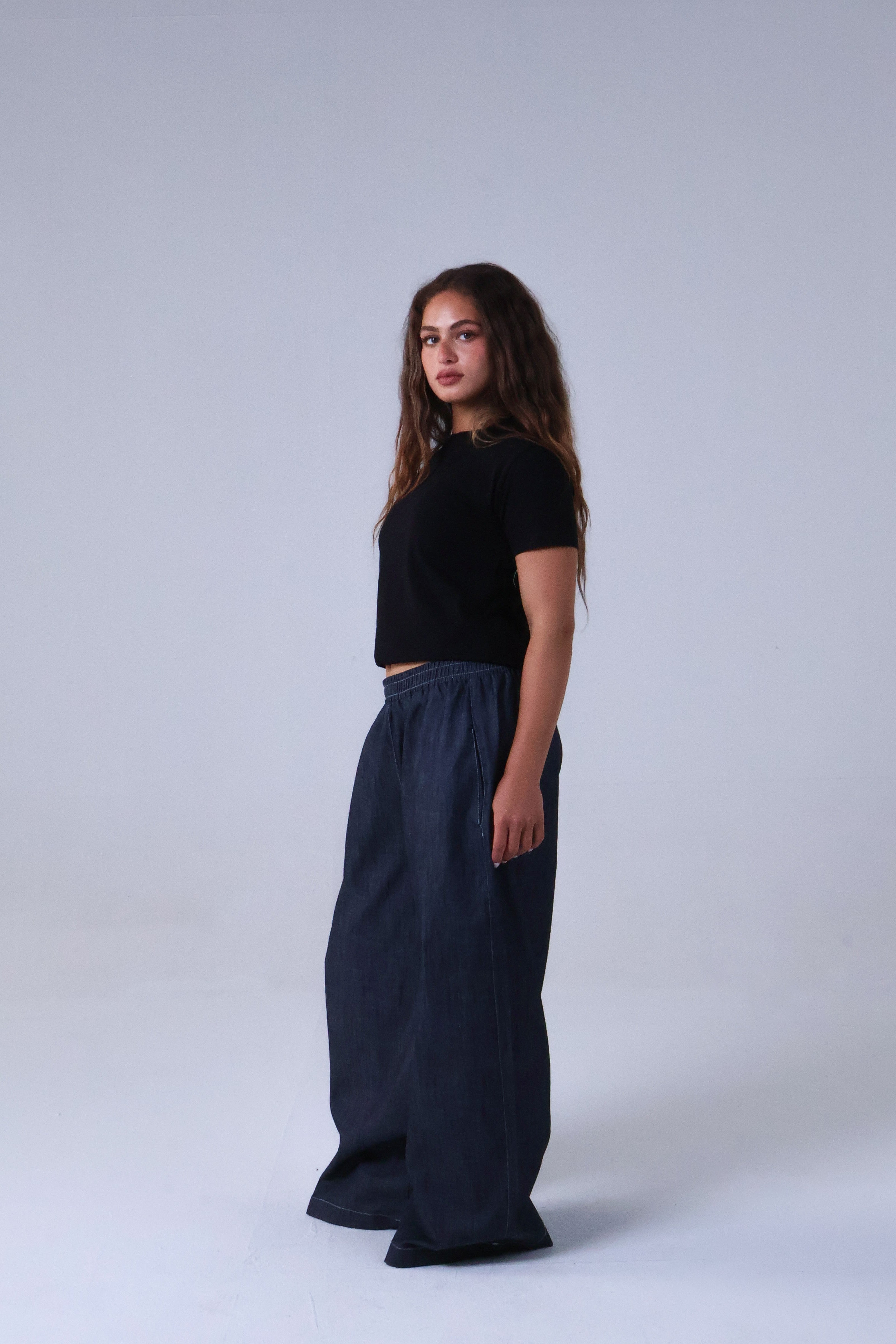 LVL Drift Denim Pants – Loose Fit – Dark Blue