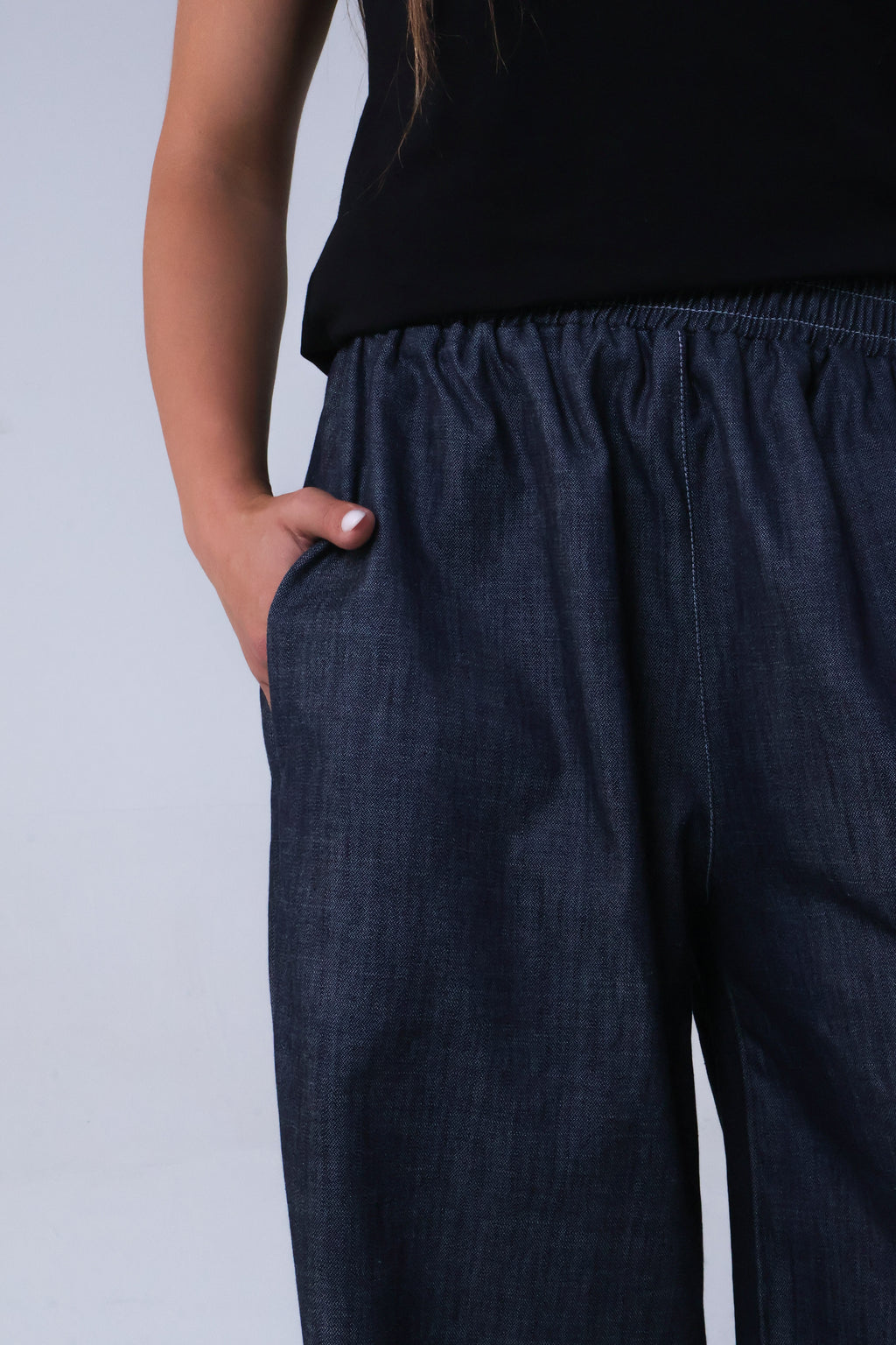 LVL Drift Denim Pants – Loose Fit – Dark Blue