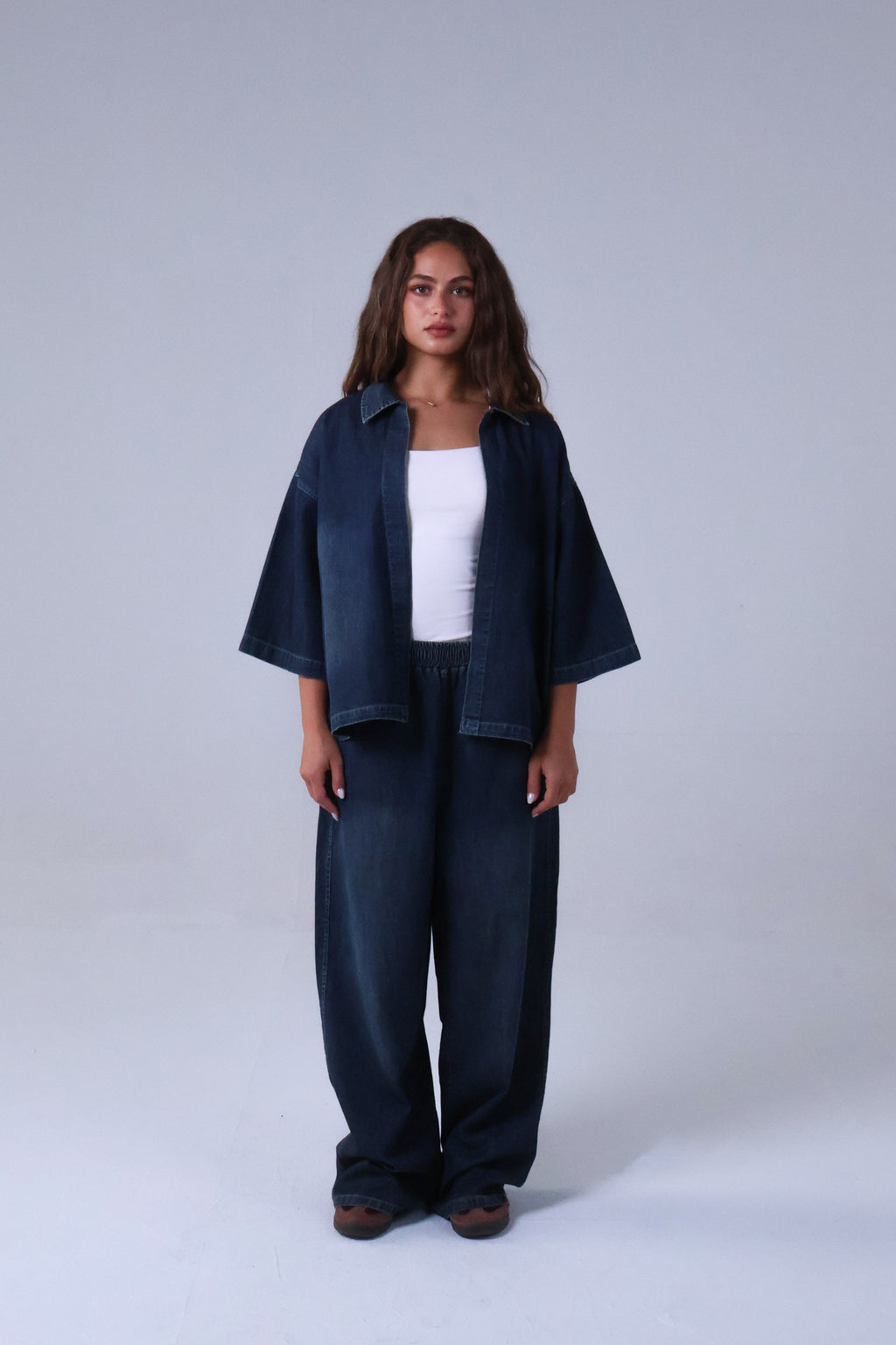 LVL Denim Set Basic – Loose Fit – Dark Blue Washed Jeans