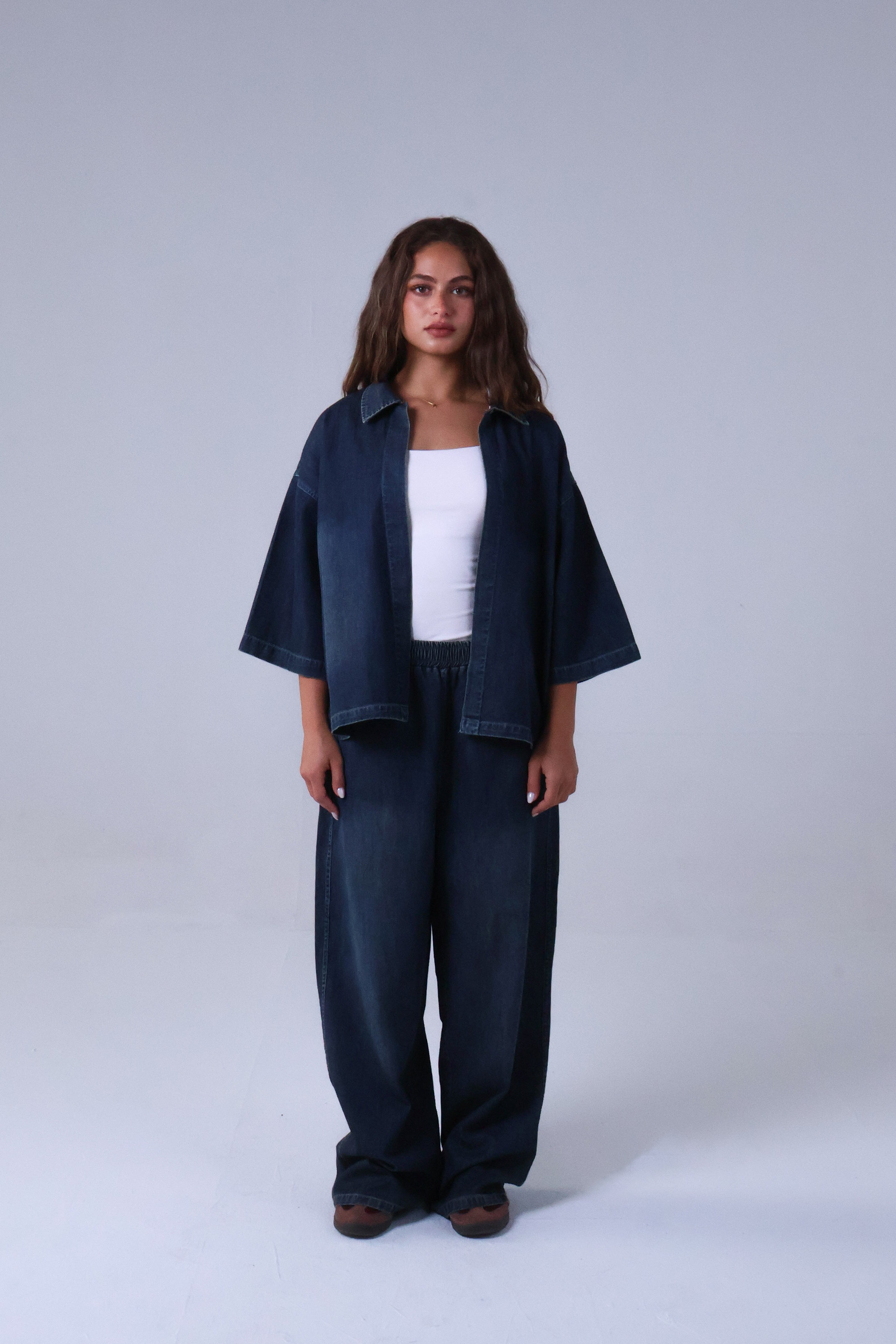 LVL Denim Set Basic – Loose Fit – Dark Blue Washed Jeans