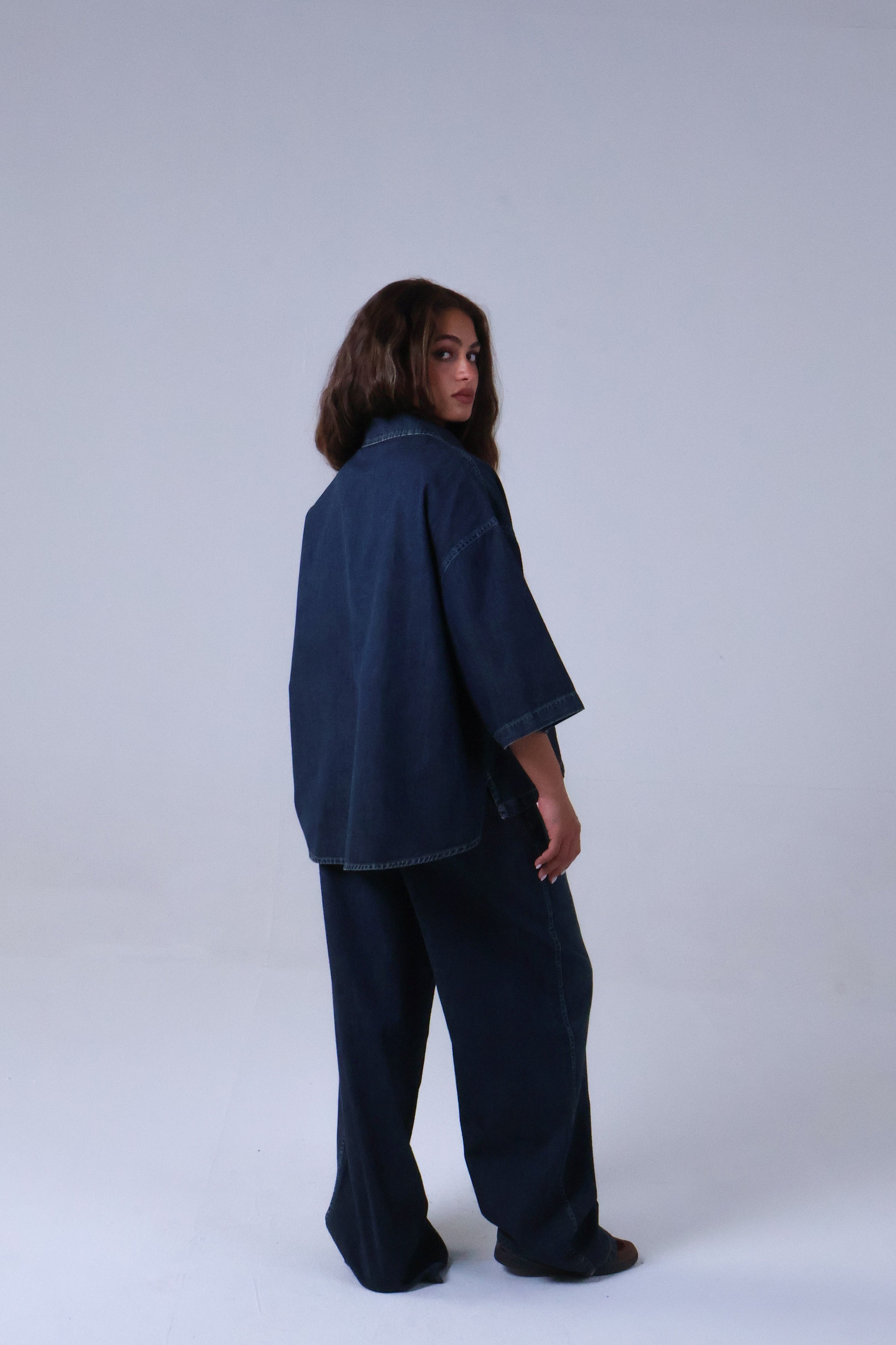 LVL Denim Set Basic – Loose Fit – Dark Blue Washed Jeans