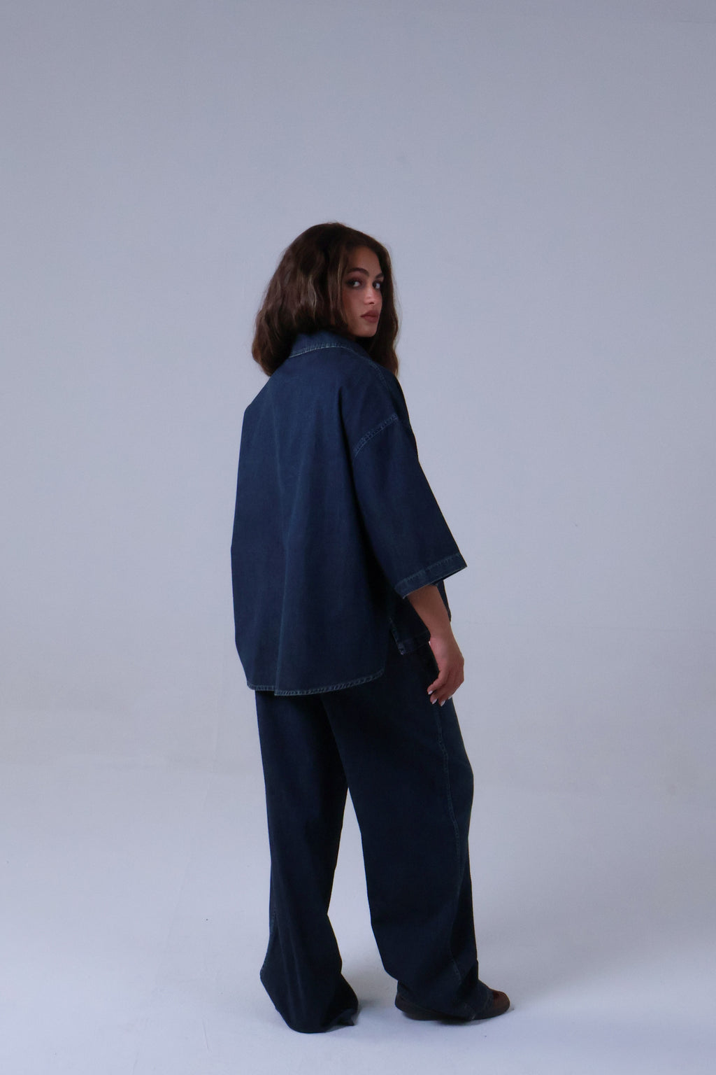 LVL Denim Set Basic – Loose Fit – Dark Blue Washed Jeans