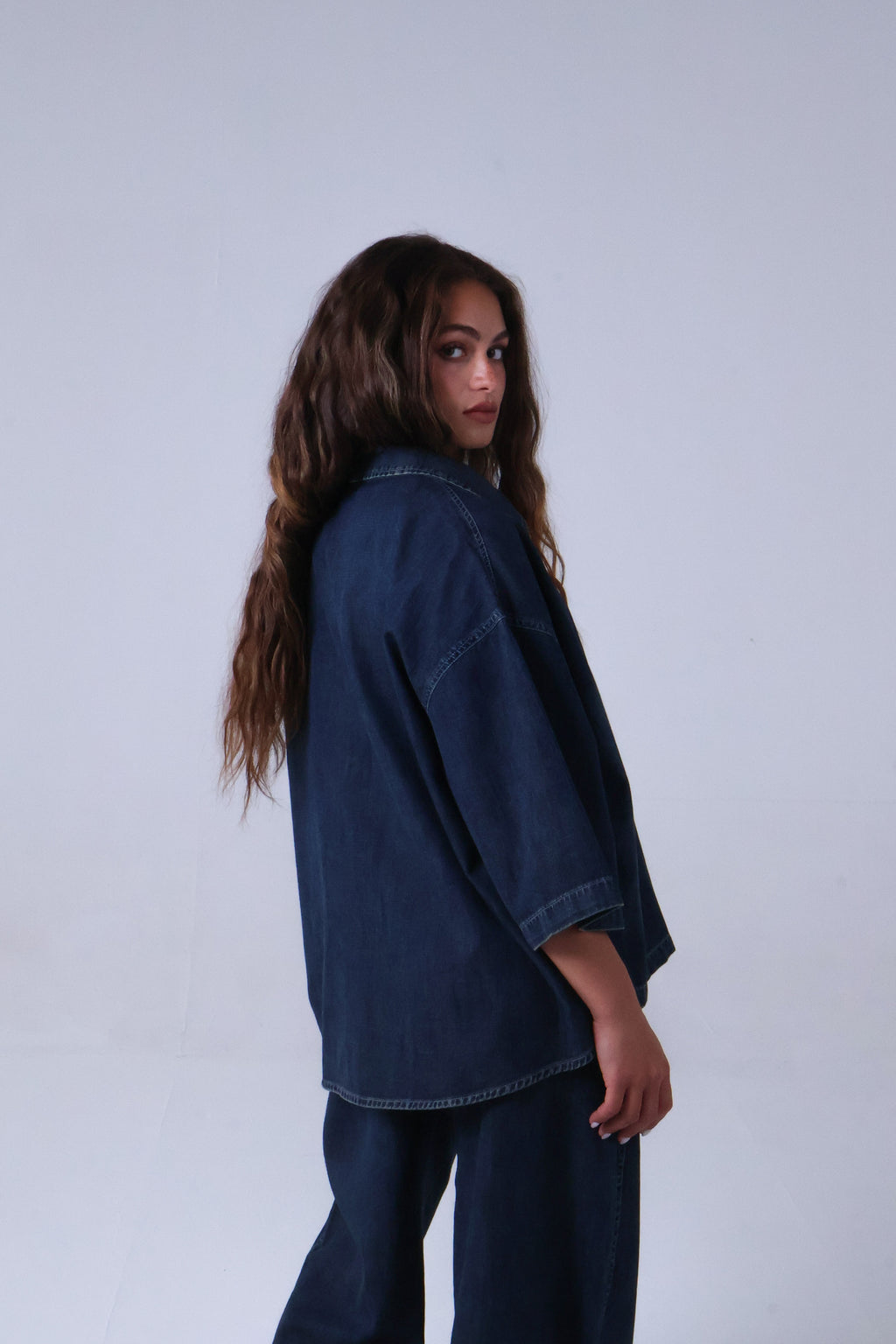 LVL Denim Set Basic – Loose Fit – Dark Blue Washed Jeans