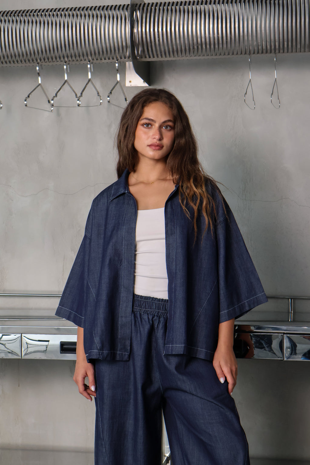 LVL Denim Set Cuts – Loose Fit – Dark Blue