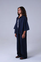LVL Denim Set Cuts – Loose Fit – Dark Blue