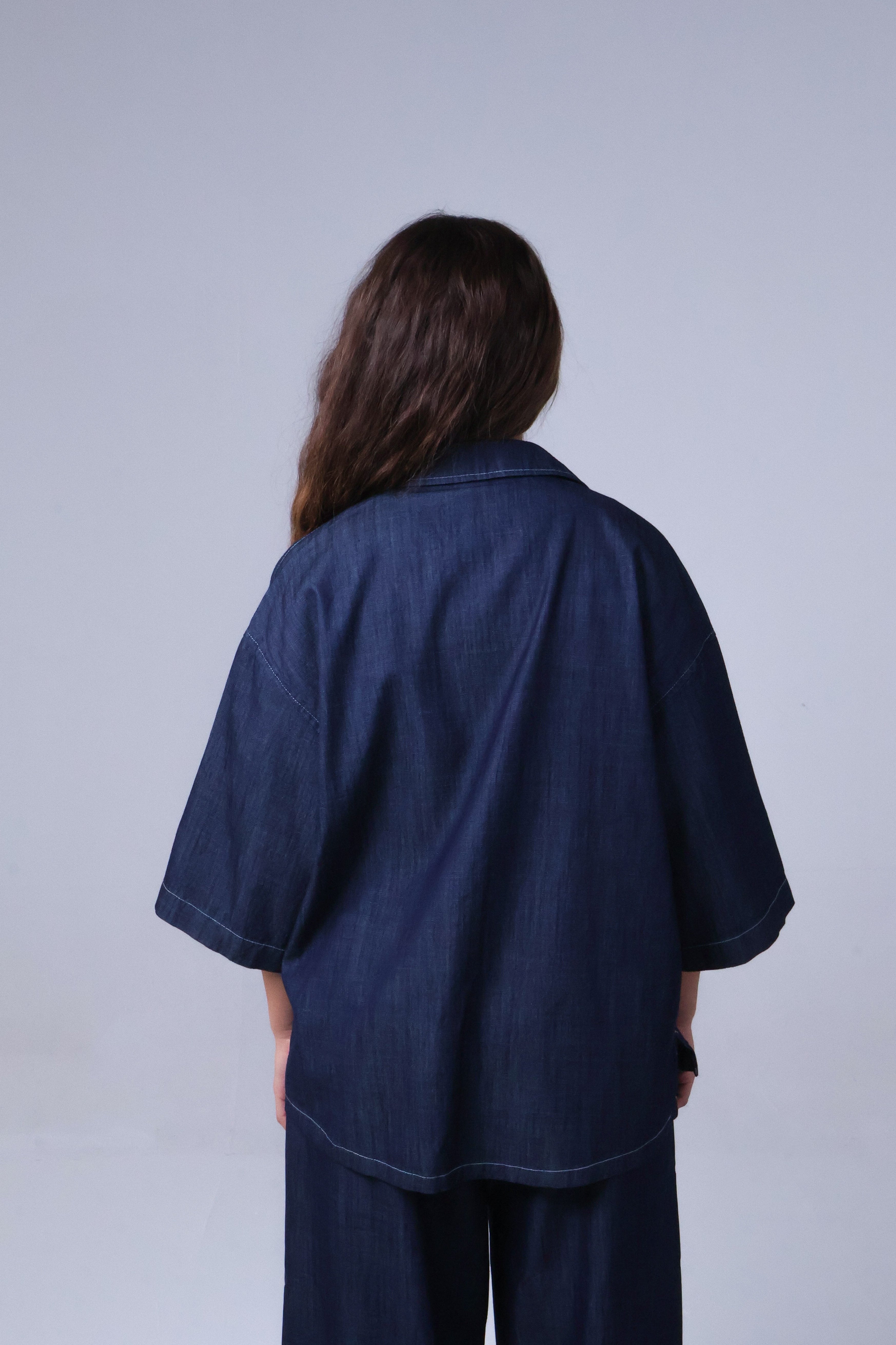 LVL Denim Set Cuts – Loose Fit – Dark Blue