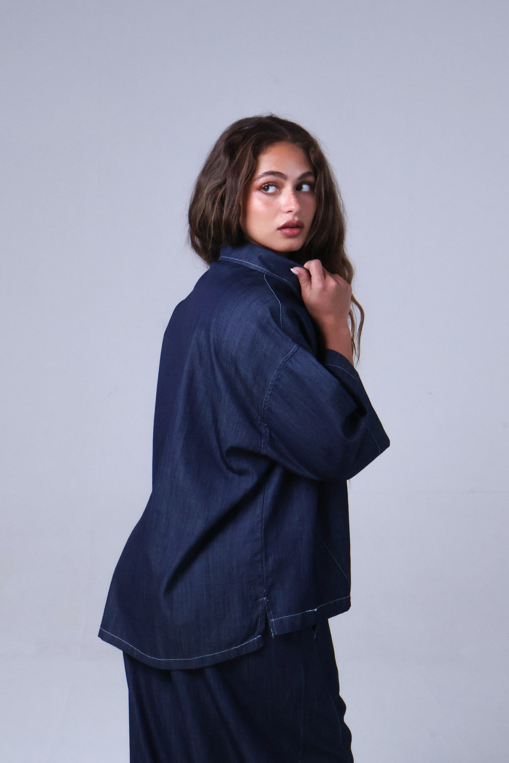 LVL Denim Set Cuts – Loose Fit – Dark Blue