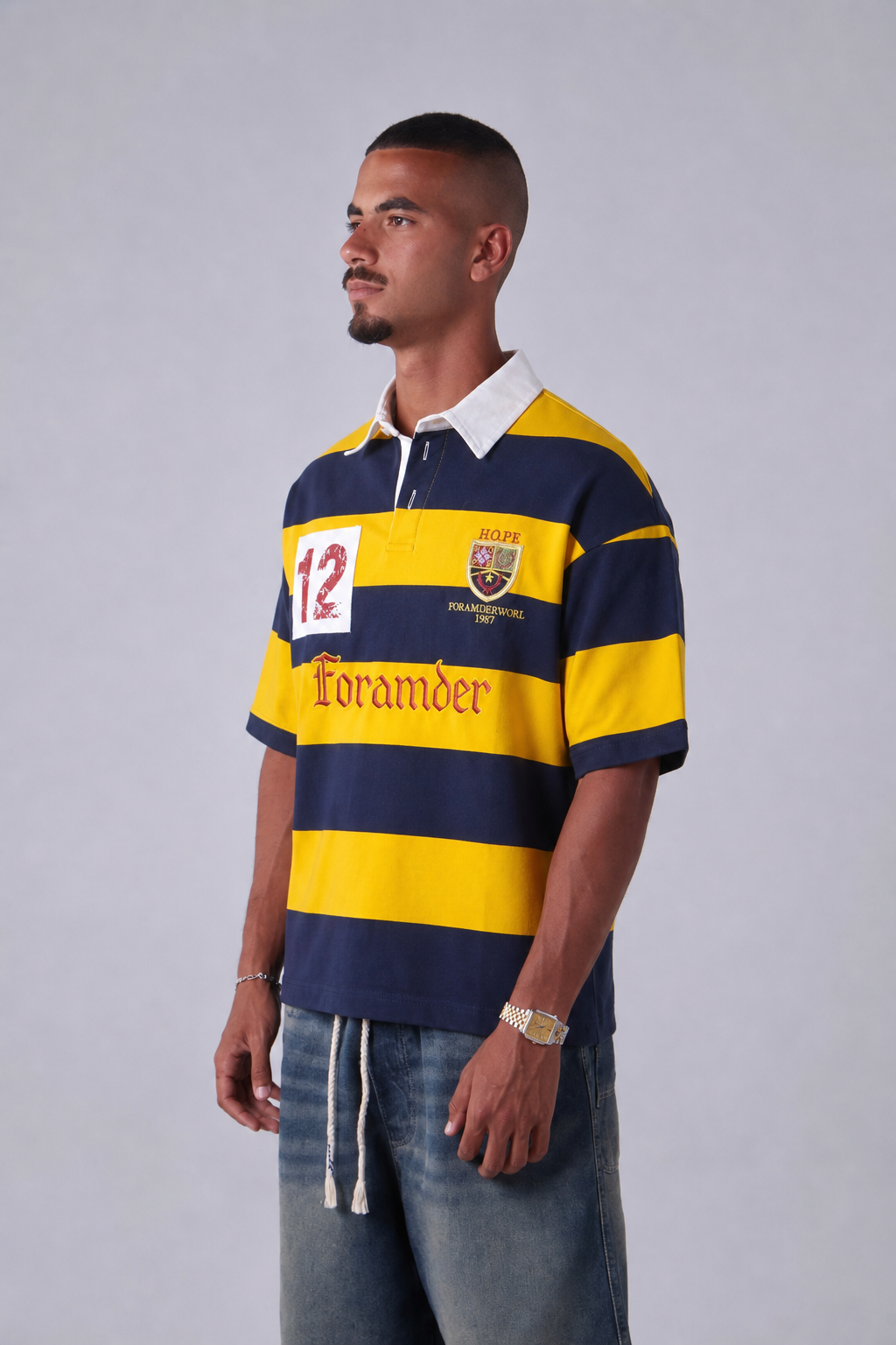 LVL Stripes Polo T-shirt