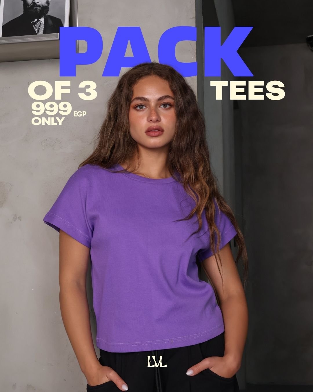 PACK OF 3 TEES FOR 999 EGP.
